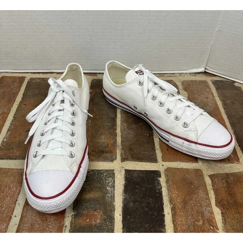 Converse Coca Cola All Star Sneakers White Red Low‎ Top Lace Up Shoes Men's 10 - Picture 3 of 7